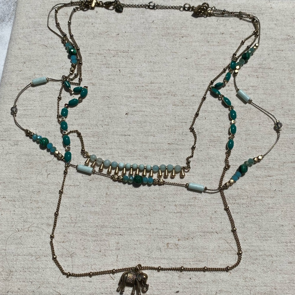 🐘 NWT C+I Mystic Mandala Elephant Necklace